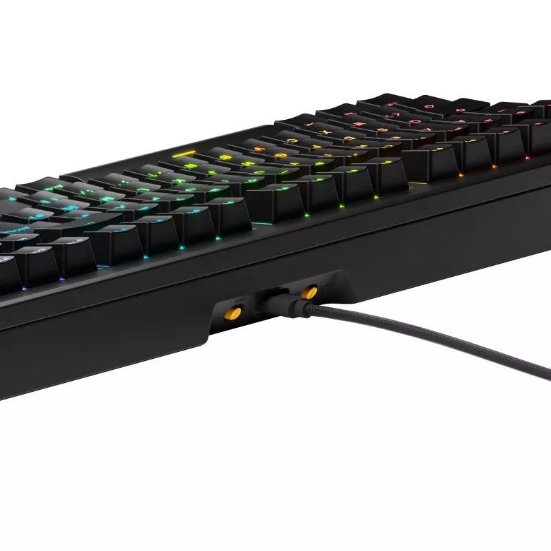 Mehaaniline täissuuruses (100%) juhtmega klaviatuur GLORIOUS GMMK 3 — USB, QWERTY, RGB, must (USA paigutus)