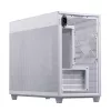 PC Case ASUS Prime AP201 MicroATX Mini Tower Valge — toetab microATX-i, kuni 338 mm GPU-d, 3×3,5-tollist + 1×2,5-tollist draivi, USB-A 3.2 Gen1×2, USB-C 3.2 Gen2×1