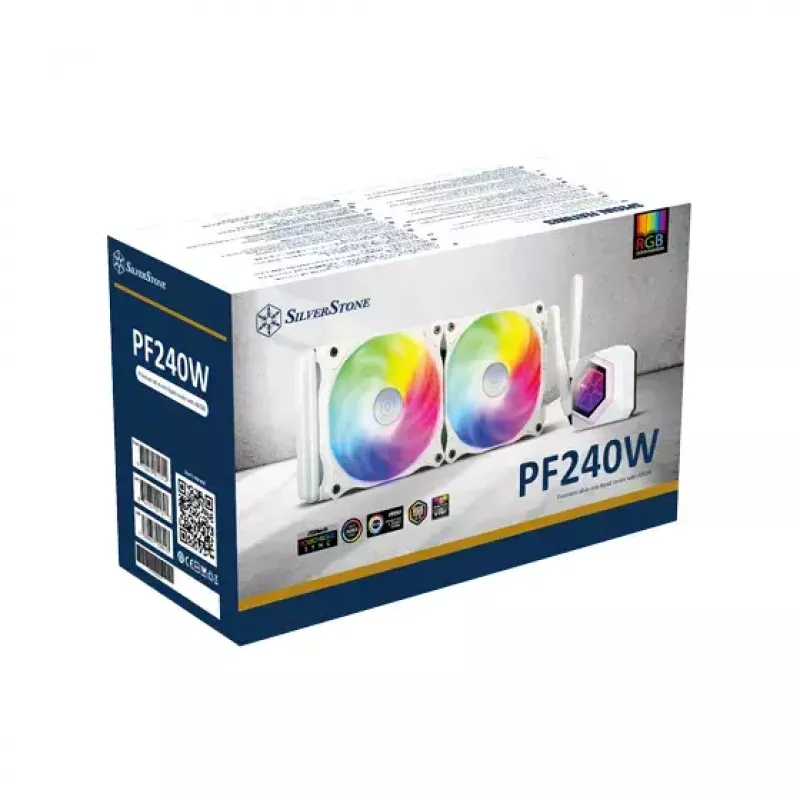 All-in-one vedelikjahuti Silverstone SST-PF240W-ARGB-V2 12 cm Valge