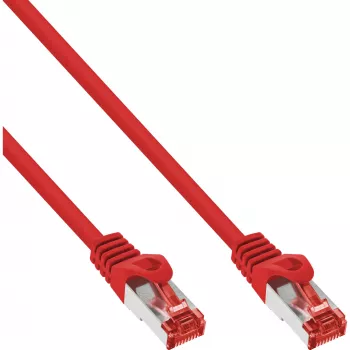 InLine patch-kaabel S/FTP PiMF Cat.6 250MHz PVC vask punane 3m