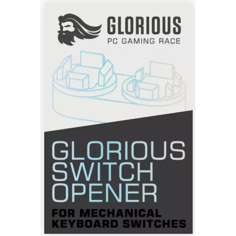 Klaviatuurilüliti avaja Glorious PC Gaming Race GLO-ACC-SO ABS Kollane