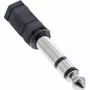 InLine heliadapter, 6,3 mm isane / 3,5 mm emane stereo, 3,5 mm pistikupesa emane, must