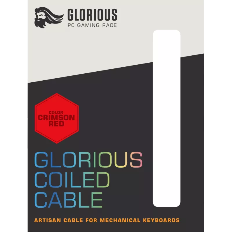 Glorious Gaming Coiled Red 1,37 m