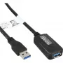 InLine USB3.2 Gen.1 Active Repeater kaabel Type A male / female, must, 5 m