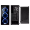 PC Midi Tower Kolink Observatory Lite — Must, Karastatud klaas, ATX/Micro-ITX, 3×120 mm ees, 1×120 mm taga, 190×400×440 mm