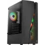 Aerocool WAVEBKV3 ATX PC-korpus Karastatud klaas 4xRGB ventilaatorit Must