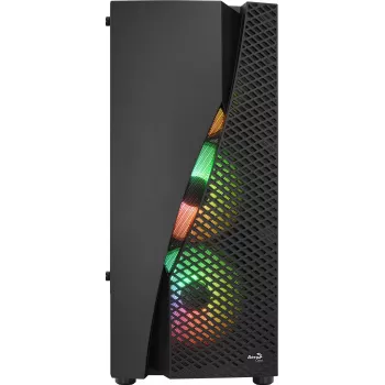 Aerocool WAVEBKV3 ATX PC-korpus Karastatud klaas 4xRGB ventilaatorit Must