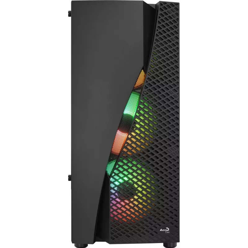 Aerocool WAVEBKV3 ATX PC-korpus Karastatud klaas 4xRGB ventilaatorit Must