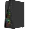 Aerocool WAVEBKV3 ATX PC-korpus Karastatud klaas 4xRGB ventilaatorit Must