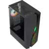 Aerocool WAVEBKV3 ATX PC-korpus Karastatud klaas 4xRGB ventilaatorit Must