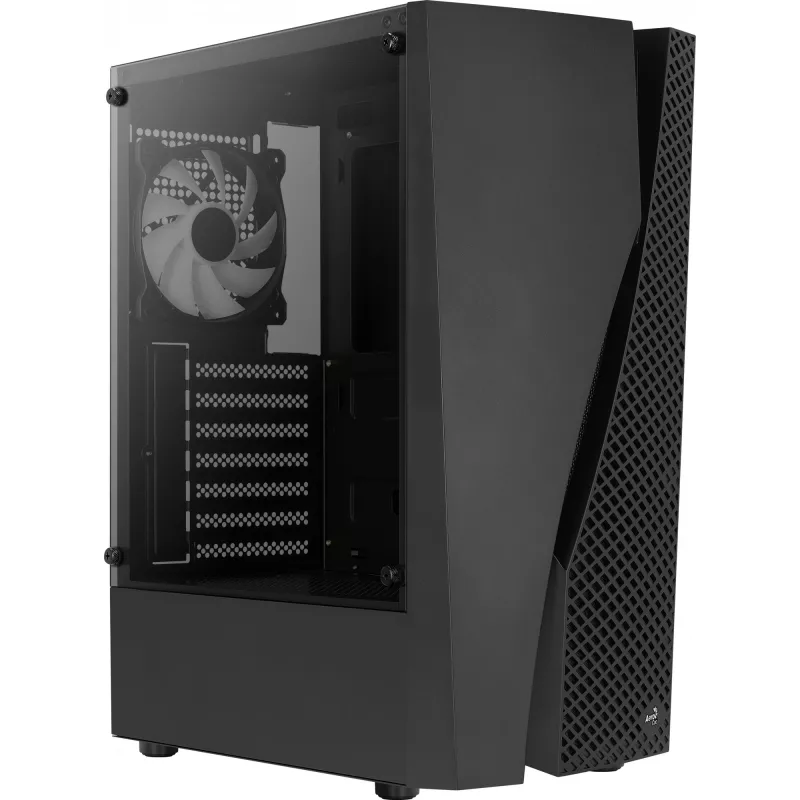 Aerocool WAVEBKV3 ATX PC-korpus Karastatud klaas 4xRGB ventilaatorit Must