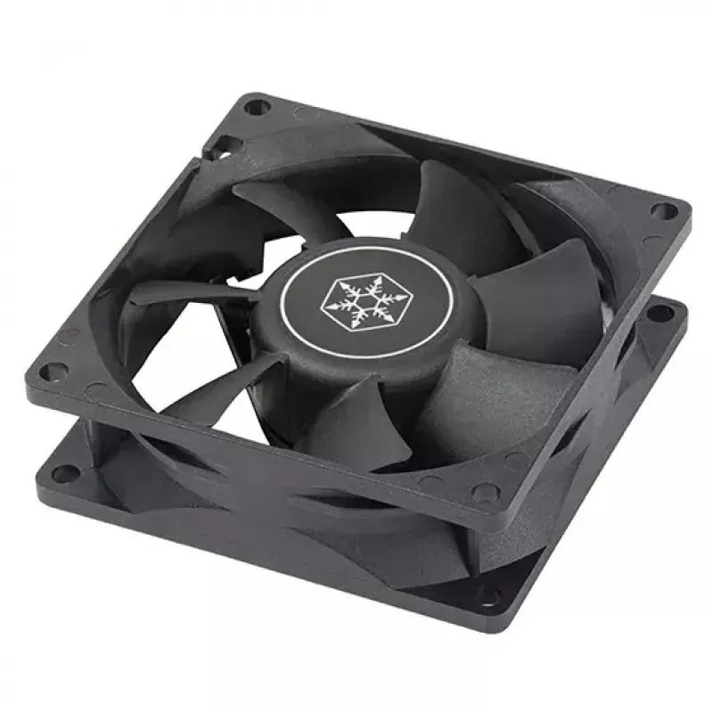 Ventilaator Silverstone FN80 8 cm Must 27.81 cfm 1.86 mmH2O