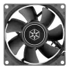 Ventilaator Silverstone FN80 8 cm Must 27.81 cfm 1.86 mmH2O