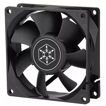 Ventilaator Silverstone FN80 8 cm Must 27.81 cfm 1.86 mmH2O
