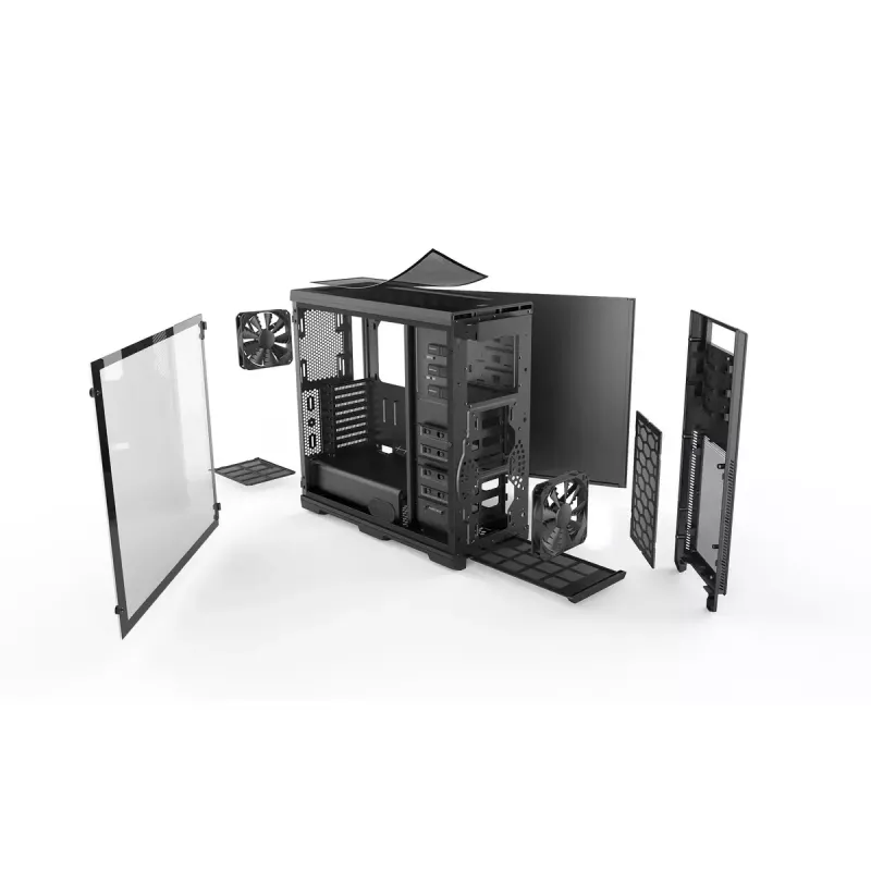 PC-korpus Phanteks Enthoo Pro karastatud klaasiga Full Tower Must