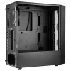 PC Case Kolink Inspire K12 ARGB Midi Tower — must läbipaistva küljega, toetab ATX/Micro ATX/ITX, 2x3,5 tolli + 2x2,5 tolli sahtlid