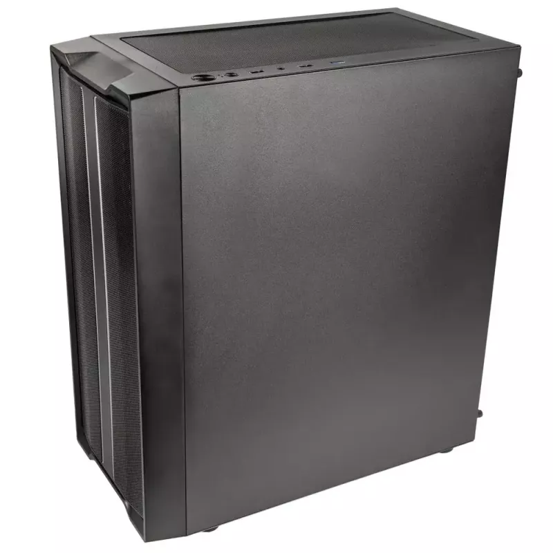 PC Case Kolink Inspire K12 ARGB Midi Tower — must läbipaistva küljega, toetab ATX/Micro ATX/ITX, 2x3,5 tolli + 2x2,5 tolli sahtlid