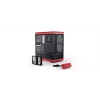 PC-korpus HYTE Y40 Midi Tower must, punane