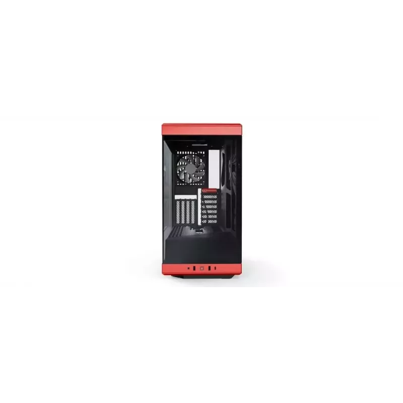 PC-korpus HYTE Y40 Midi Tower must, punane