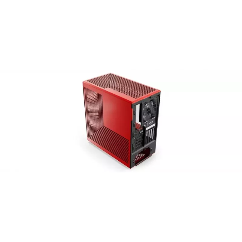 PC-korpus HYTE Y40 Midi Tower must, punane