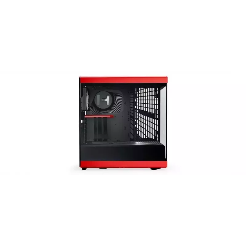 PC-korpus HYTE Y40 Midi Tower must, punane