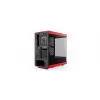 PC-korpus HYTE Y40 Midi Tower must, punane