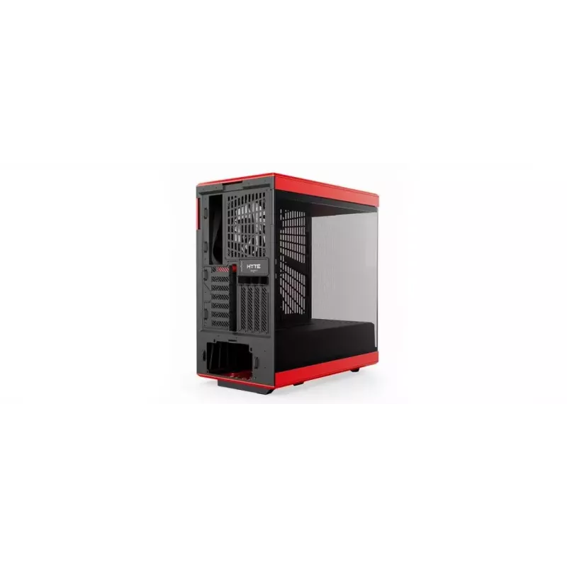 PC-korpus HYTE Y40 Midi Tower must, punane