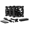 Aerocool ASTRO12PRO komplekt 3 ventilaatorit PC 12cm LED RGB vibratsioonivastane kaugjuhtimispult