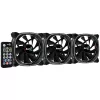 Aerocool ASTRO12PRO komplekt 3 ventilaatorit PC 12cm LED RGB vibratsioonivastane kaugjuhtimispult