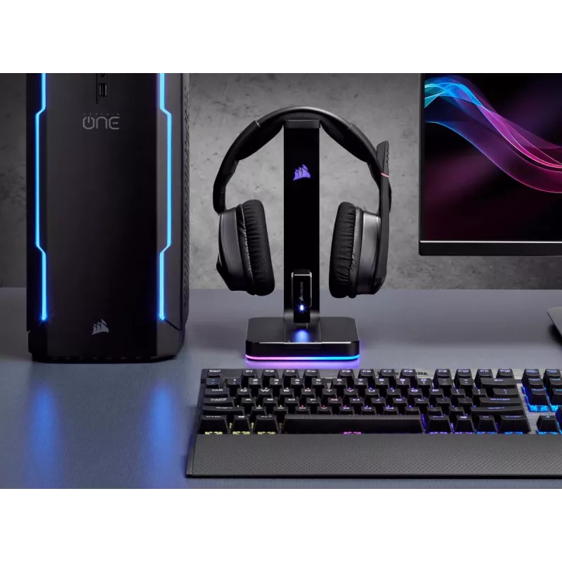 CORSAIR Peakomplekti alus - St100 RGB Premium - 7.1 ruumiline heli - kohandatav RGB-valgustus