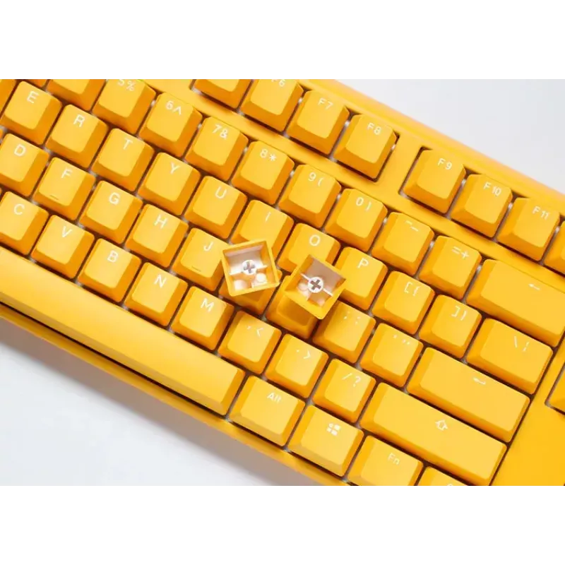 Ducky One 3 kollane TKL klaviatuur mängimiseks USB mehaaniline juhtmega