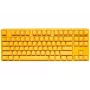 Ducky One 3 kollane TKL klaviatuur mängimiseks USB mehaaniline juhtmega