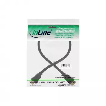 InLine High Speed HDMI kaabel Ethernetiga, M/M, must, kuldsed kontaktid, 3m