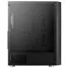 Aerocool PRISMBKV3 PC korpus ATX must 4 ventilaatorit ARGB ees külg külg karastatud klaas