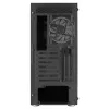 Aerocool PRISMBKV3 PC korpus ATX must 4 ventilaatorit ARGB ees külg külg karastatud klaas