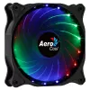 AEROCOOL COSMO12FRGB 120 mm arvutikorpuse ventilaator, 1000 p/min, 15 RGB LED-i, Molex pistik, 3,72 W, must