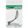 InLine PWM ventilaatori toite Y-kaabel, 4 kontakti. 1M/2F, 0,15 m