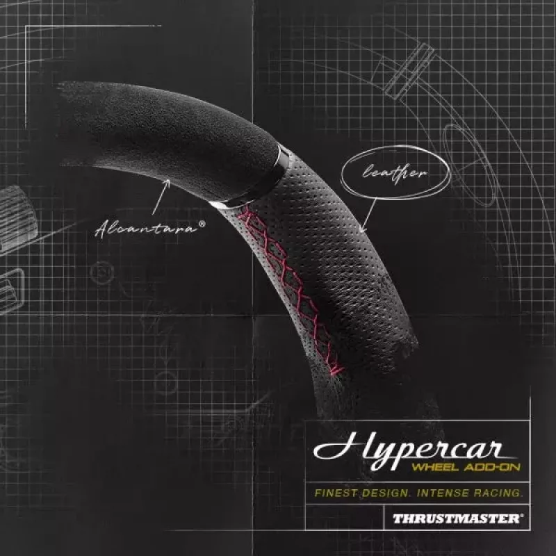 Thrustmaster Hypercar Wheel Add-On Must, hõbedane rool PC, PlayStation 4, PlayStation 5, Xbox, Xbox One