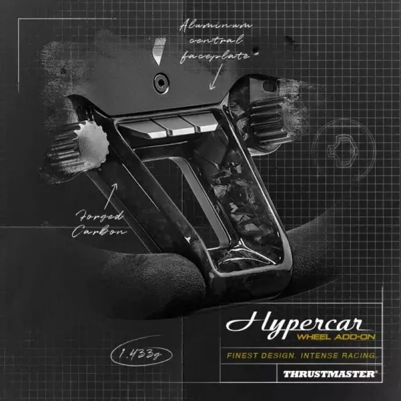 Thrustmaster Hypercar Wheel Add-On Must, hõbedane rool PC, PlayStation 4, PlayStation 5, Xbox, Xbox One