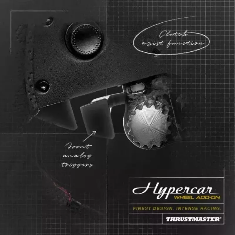 Thrustmaster Hypercar Wheel Add-On Must, hõbedane rool PC, PlayStation 4, PlayStation 5, Xbox, Xbox One