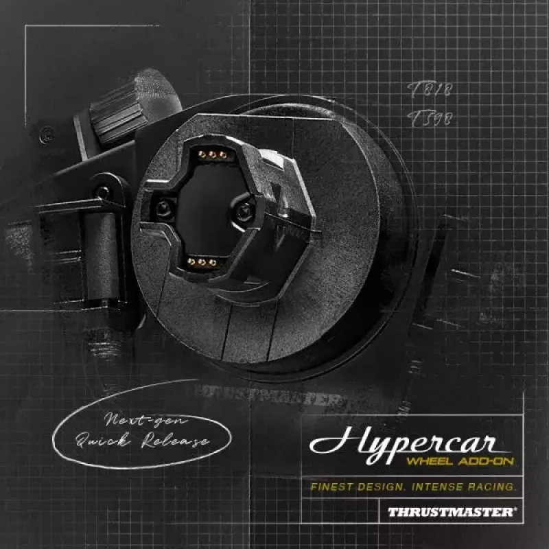 Thrustmaster Hypercar Wheel Add-On Must, hõbedane rool PC, PlayStation 4, PlayStation 5, Xbox, Xbox One