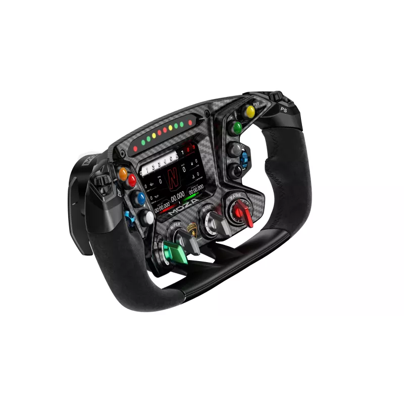 Moza Racing Essenza SCV12 rool, võidusõiduratas, must, alumiinium, süsinikkiud, 164 cm, 164 cm, 310 mm