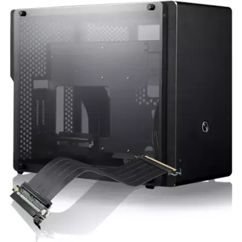 Arvutikorpus RAIJINTEK Ophion M Evo ALS Midi Tower Must, Läbipaistev
