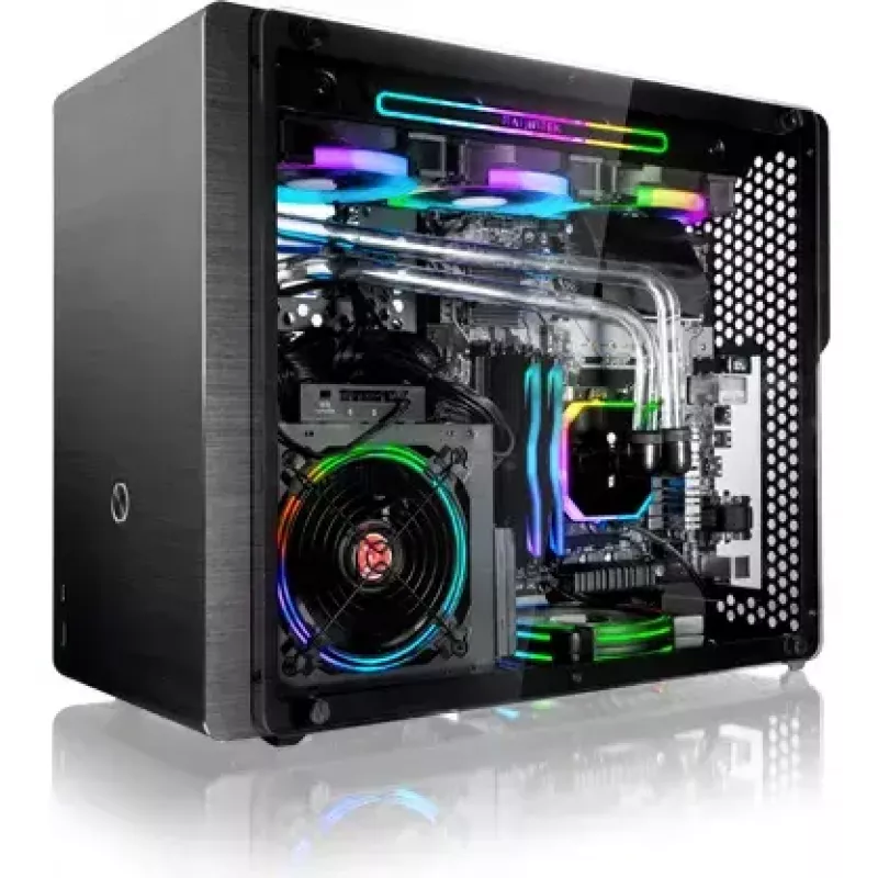 Arvutikorpus RAIJINTEK Ophion M Evo ALS Midi Tower Must, Läbipaistev