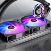 RAIJINTEK EOS 12 RBW ADD 120 mm hüdraulilise laagriga PWM ventilaator, 2 tk, must/valge