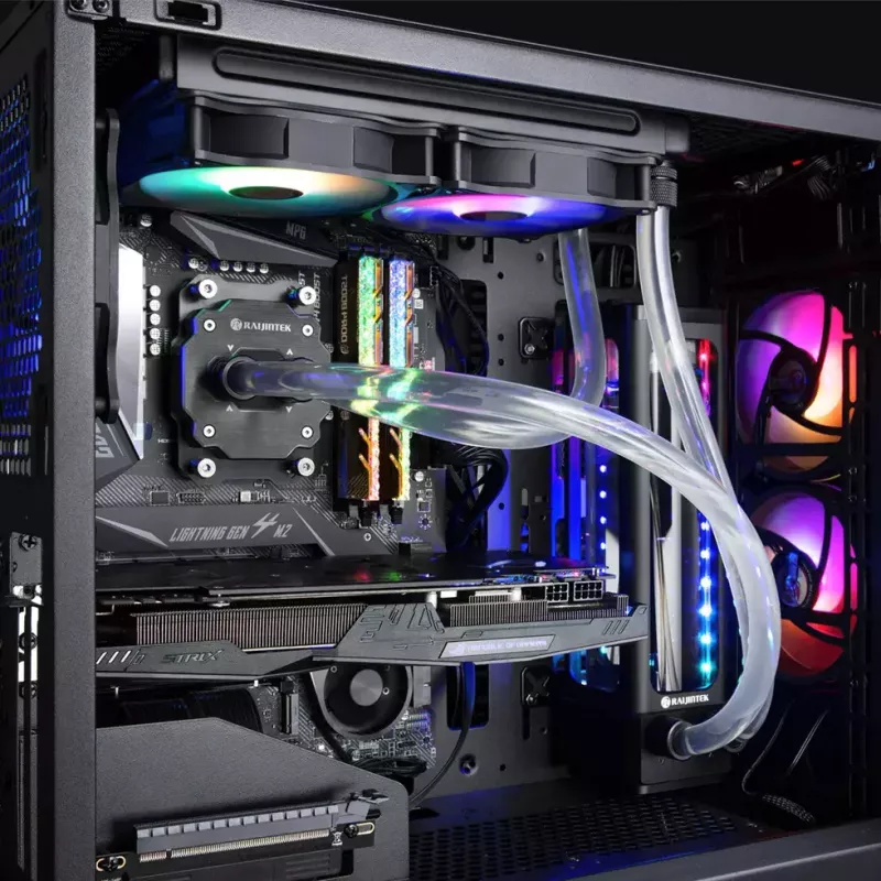 RAIJINTEK EOS 12 RBW ADD 120 mm hüdraulilise laagriga PWM ventilaator, 2 tk, must/valge