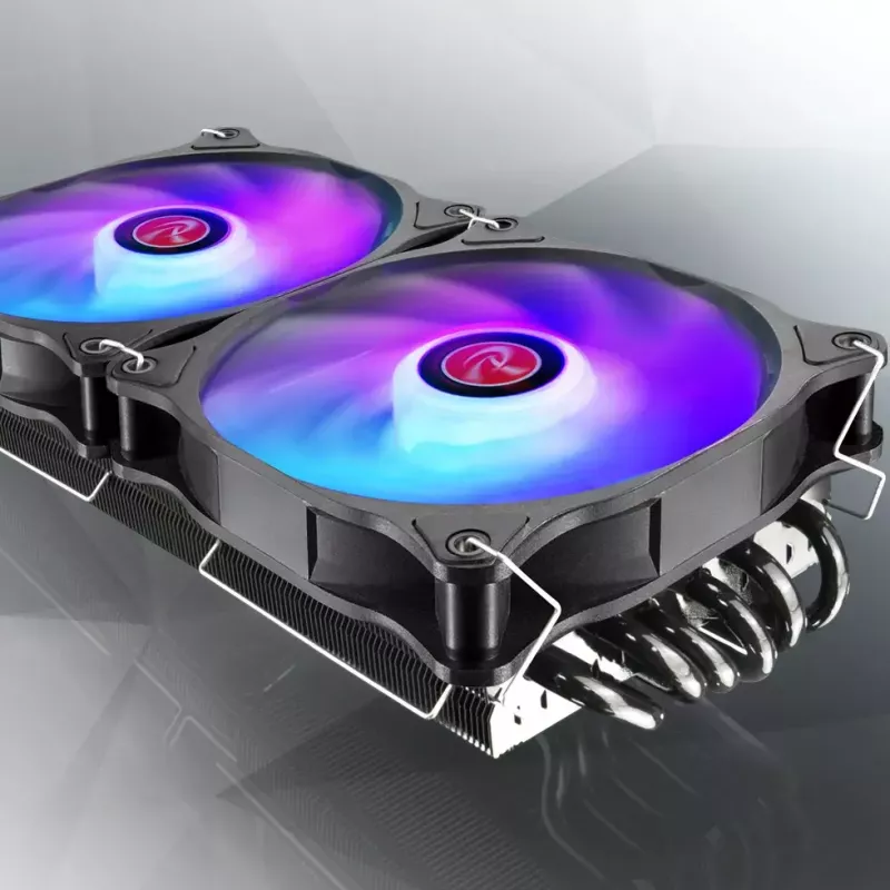 RAIJINTEK EOS 12 RBW ADD 120 mm hüdraulilise laagriga PWM ventilaator, 2 tk, must/valge
