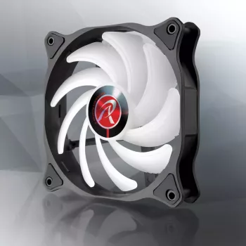 RAIJINTEK EOS 12 RBW ADD 120 mm hüdraulilise laagriga PWM ventilaator, 2 tk, must/valge