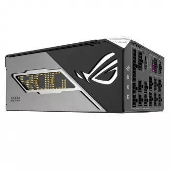 Toiteplokk ASUS ROG THOR-1600T3-GAMING 1600 W, 80 PLUS Titanium, ATX 3.1, täismodulaarne, OLED-ekraan