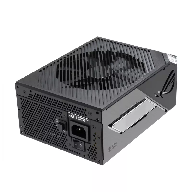 Toiteplokk ASUS ROG THOR-1600T3-GAMING 1600 W, 80 PLUS Titanium, ATX 3.1, täismodulaarne, OLED-ekraan